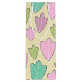 Zeitgenössische Oak Blätter Muster Weinbeutel Geschenktüte Für Weinflaschen (Rückseite)