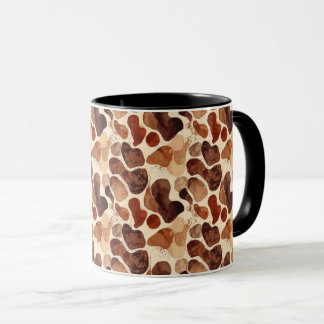 Zeitgenössische organische Muster-Tasse – Erdige T Tasse