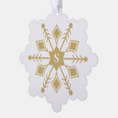 Zeitgenössische Original-Schneeflocke mit dem erst Ornament Karte (Linke Ecke)