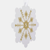 Zeitgenössische Original-Schneeflocke mit dem erst Ornament Karte (Rechts)