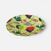 Zeitgenössische Papiertafel aus dem Mittelalter Pappteller (Schrägansicht)