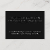 Zeitgenössische Polka-Dosen mit zwei Tonen Visitenkarte (Rückseite)