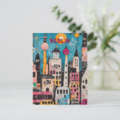 Zeitgenössische Reise nach Berlin Postkarte (Stehend Vorderseite)