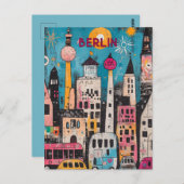 Zeitgenössische Reise nach Berlin Postkarte (Vorne/Hinten)