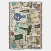 zeitgenössische Reiserollage Decke (Vorderseite Vertikal)