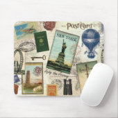 zeitgenössische Reiserollage Mousepad (Mit Mouse)