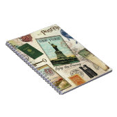 zeitgenössische Reiserollage Notizblock (Rechte Seite)