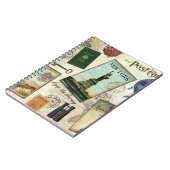 zeitgenössische Reiserollage Notizblock (Linke Seite)