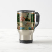 zeitgenössische Reiserollage Reisebecher (VorderseiteRechts)