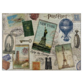 zeitgenössische Reiserollage Schneidebrett (Vorderseite)