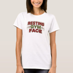 Zeitgenössische RESTING GYM FACE Kunstkomposition T-Shirt
