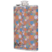 Zeitgenössische Schädel lila Flachmann (Links)