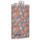 Zeitgenössische Schädel lila Flachmann (Rechts)