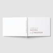 Zeitgenössische Schrift Moderne, einfache Minimali Gästebuch (Voll)