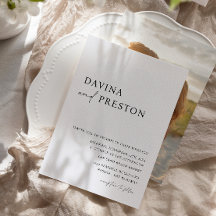 Zeitgenössische Schrift Modernes Einfaches Hochzei