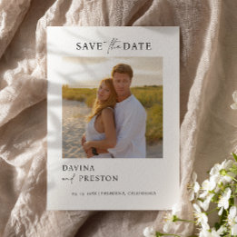 Zeitgenössische Schrift Modernes Foto Save the Dat Date