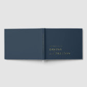 Zeitgenössische Schrift Modernes Minimalistisches Gästebuch (Voll)