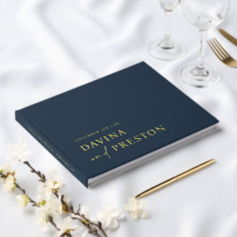 Zeitgenössische Schrift Modernes Minimalistisches  Gästebuch