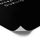 Zeitgenössische schwarze offene Sitzgelegenheiten Poster (Ecke)