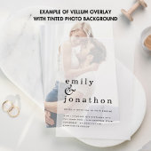 Zeitgenössische Schwarze Typografie Pergament Einladungen