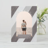 Zeitgenössische Shades Gray Striping FOTO DANKE (Stehend Vorderseite)