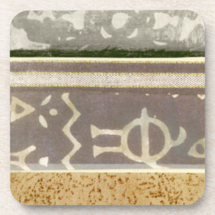 Zeitgenössische Stammes- Muster-Malerei Getränkeuntersetzer