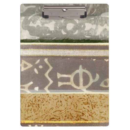 Zeitgenössische Stammes- Muster-Malerei Klemmbrett (Vorderseite)