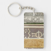 Zeitgenössische Stammes- Muster-Malerei Schlüsselanhänger (Vorderseite)