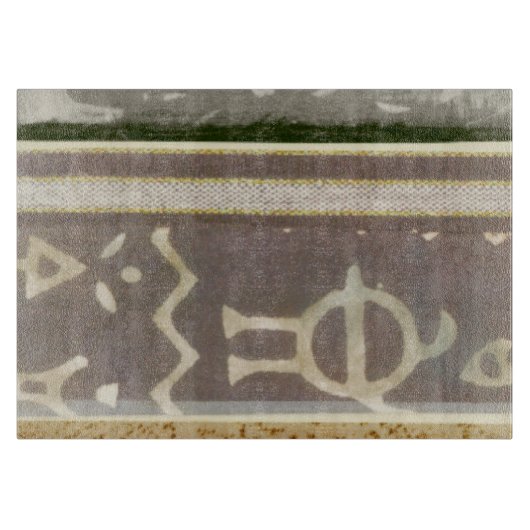 Zeitgenössische Stammes- Muster-Malerei Schneidebrett (Vorderseite)