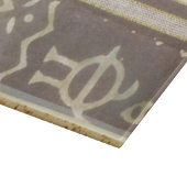 Zeitgenössische Stammes- Muster-Malerei Schneidebrett (Ecke)