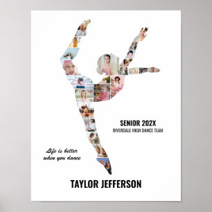 Zeitgenössische Tanz-Foto-Collage Geschenk für Sen Poster