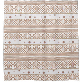 Zeitgenössische Taupe, Linen, braun Gemustert Duschvorhang