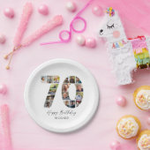 Zeitgenössische Teller zum 70. Geburtstag (Party)