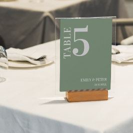 Zeitgenössische Tischnummer für Minimalistische Sa