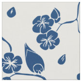 Zeitgenössische Toile Birds & Florals Fabric Stoff (Nahaufnahme)