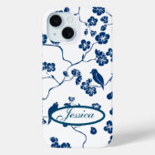 Zeitgenössische Toilvögel & Florals Case-Mate iPhone Hülle (Rückseite)