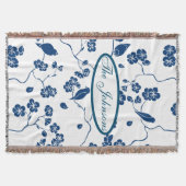 Zeitgenössische Toilvögel & Florals Decke (Vorderseite)