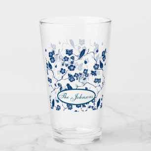 Zeitgenössische Toilvögel & Florals Glas
