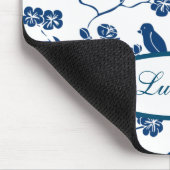 Zeitgenössische Toilvögel & Florals Mousepad (Ecke)