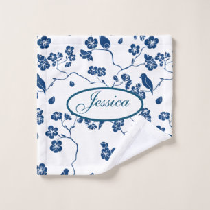Zeitgenössische Toilvögel & Florals Waschlappen