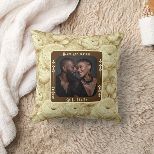 Zeitgenössische True Love Wedding Throw Kissen (Decke)