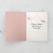 Zeitgenössische Tulle Floral Abstrakt Karte (Innenseite)