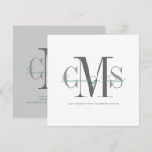 Zeitgenössische und klassische Hochzeitseinladunge Einladung (Vorne/Hinten)