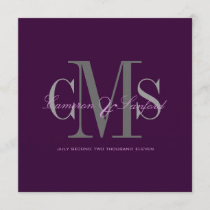 Zeitgenössische und klassische Hochzeitseinladunge Einladung