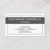 Zeitgenössische und trendige Visitenkarte (Vorderseite)