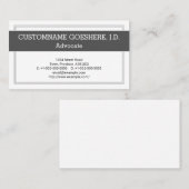 Zeitgenössische und trendige Visitenkarte (Vorne/Hinten)