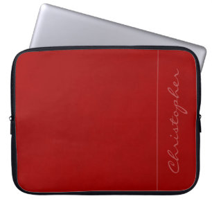 * Zeitgenössische Unterschrift rot Laptopschutzhülle