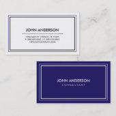 Zeitgenössische Visitenkarte (Vorne/Hinten)