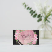 Zeitgenössische Wasserfarbe | Elegante Blume Visitenkarte (Stehend Vorderseite)