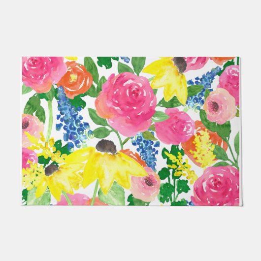 Zeitgenössische Wasserfarbe Fußmatte (Vorderseite)